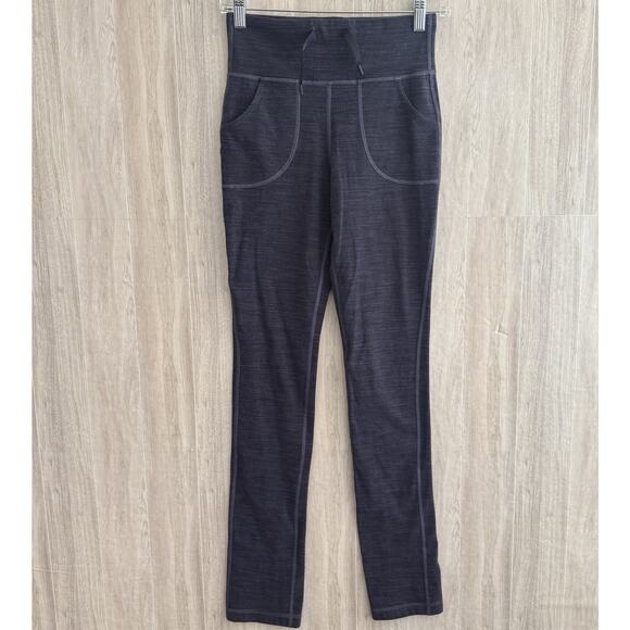 Lululemon Skinny Will Pants Womens 4 Full-On Luon Giant Herringbone Heather Gym - Picture 1 of 14